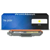 PrintAbout Toner compatible pour Brother TN-243Y - Jaune