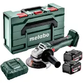 Makita W 18 L BL 9-125 Meuleuse d'angle sans fil 18 V 125 mm brushless + 2x Batteries 4,0 Ah + Chargeur + metaBOX ( 602374510 )