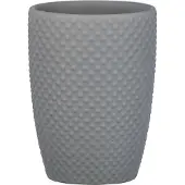 Wenko Gobelet à Dents Punto, Céramique, Ø 8 x 11 cm, Gris - 22958100