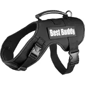 Flamingo Best Buddy Uranus Dog Harness Noir 80-115 x 50mm