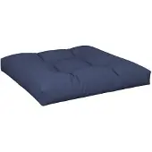 vidaXL Coussin de palette bleu marine 70x70x12 cm tissu