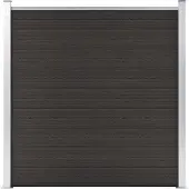 vidaXL Panneau de clôture 180x186 cm HKC noir