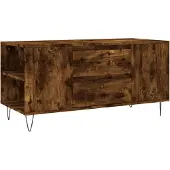 vidaXL Table basse chêne fumé 102x44,5x50 cm Bois composite