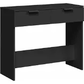 vidaXL Table console noir 90x36x75 cm bois d'ingénierie
