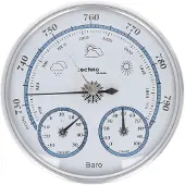 Technoline WA 3090 BaroMeter rond avec Thermo-HygroMeter au design vintage