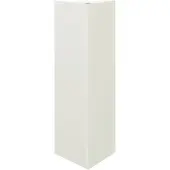 vidaXL Jardinière blanc triangulaire 30x26x75 cm acier