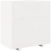 vidaXL Jardinière blanc 70x40x72,5 cm bois de pin massif