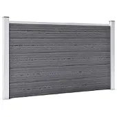 vidaXL Clôture de jardin WPC 526x106 cm Gris