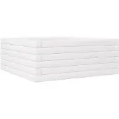 vidaXL Jardinière blanc 60x60x23 cm bois de pin massif
