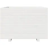 vidaXL Jardinière blanc 70x70x49,5 cm bois de pin massif