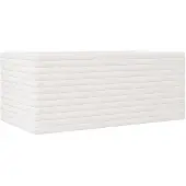 vidaXL Jardinière blanc 110x60x46 cm bois de pin massif