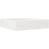 vidaXL Jardinière blanc 100x100x23 cm bois de pin massif