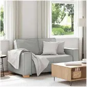 vidaXL Canapé 2 places Gris nuage 120 cm Tissu