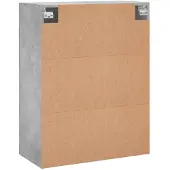 vidaXL Armoires murales 2 pcs. Gris béton 69,5x34x90 cm