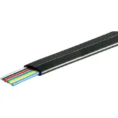 Wentronic Câble téléphonique plat 6 conducteurs Bobine de 100 m Noir (Import Allemagne)