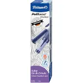 Pelikan Stylo plume o structure P481L, bleu Corps rainuré, grip ergonomique souple (1x)