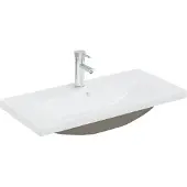 vidaXL Lavabo encastré avec robinet 81x39x18 cm Céramique blanche