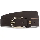 BOSS Ceinture en cuir suédé avec monogramme Double B doré