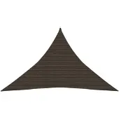 vidaXL Voile d'ombrage 160 g/m² Marron 5x5x6 m HDPE