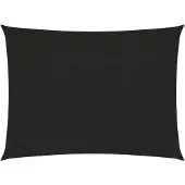 vidaXL Voile d'ombrage 160 g/m² Noir 3x4 m PEHD