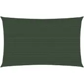 vidaXL Voile D'ombrage 160 G/M² Vert Foncé 4x7 M Pehd