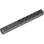 Bachmann - Steckdosenleiste (Rack - einbaufähig) - 6 Ausgangsstecker - 48.3 cm (19") (333.536)