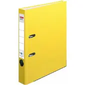Herlitz Classeur maX.file nature plus, Largeur de dos : 50 mm, Jaune DIN A4, Revêtement en papier spécial (A4, 50 mm, 1 pcs)