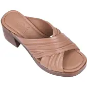 Desa Pantoufle 'Plattformrutschen' beige