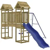 vidaXL Aire De Jeux D'extérieur Bois De Pin Imprégné