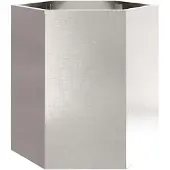 vidaXL Jardinières 2 pcs hexagone 46x40x45 cm acier inoxydable