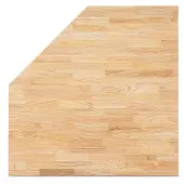 HBM Plan de travail d'angle en bois massif de 87 cm pour l'équipement d'atelier