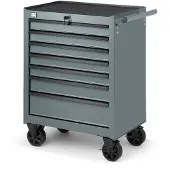 HBM Chariot à outils 7 tiroirs, gris