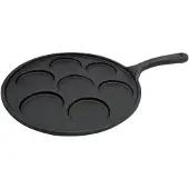 KINGHOFF Poêle en fonte de 23 cm, idéale pour les crêpes et les omelettes, modèle 8378