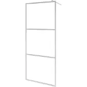 vidaXL Paroi de douche praticable avec verre ESG semi-mat 115x195cm