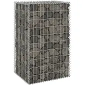 vidaXL Mur de gabions avec couverture Acier galvanisé 60x50x100 cm