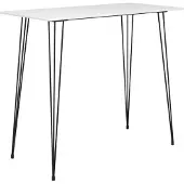 vidaXL Table de bar blanc 120x60x105 cm