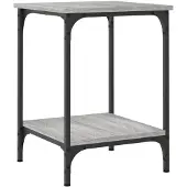 vidaXL Table basse Gris Sonoma 40x40x55 cm Bois composite