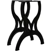 vidaXL Pieds de table de salle à manger 2 pcs. Piètement X en fonte
