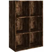 vidaXL Bibliothèque/Buffet Chêne fumé 66x30x98 cm Bois d'ingénierie