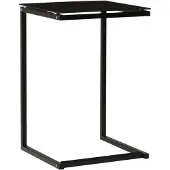 vidaXL Table d'appoint Noir 40x40x60 cm Verre trempé
