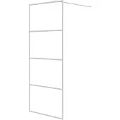 vidaXL Paroi de douche pour passage piétonnier Blanc 80x195 cm ESG-verre clair
