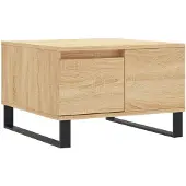 vidaXL Table basse en chêne Sonoma 55x55x36,5 cm Matériau dérivé du bois