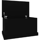 vidaXL Coffre noir 70x40x38 cm Bois composite