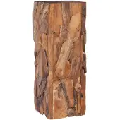 vidaXL Table d'appoint 30x30x80 cm Bois de teck solide