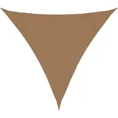 vidaXL Voile d'ombrage 160 g/m² Taupe 3x3x3 m PEHD