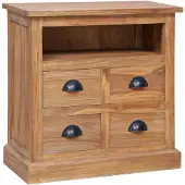 vidaXL Armoire d'appoint 60 x 30 x 60 cm bois massif teck