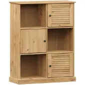 vidaXL Bibliothèque Vigo 90x35x114,5 Cm Bois Massif De Pin