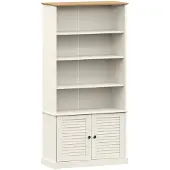vidaXL Bibliothèque VIGO blanc 85x35x170 cm bois massif de pin