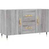 vidaXL Sideboard Gris Sonoma 100x36x60 cm Bois composite