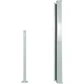 vidaXL Marquise latérale extensible 120x300 cm Noir